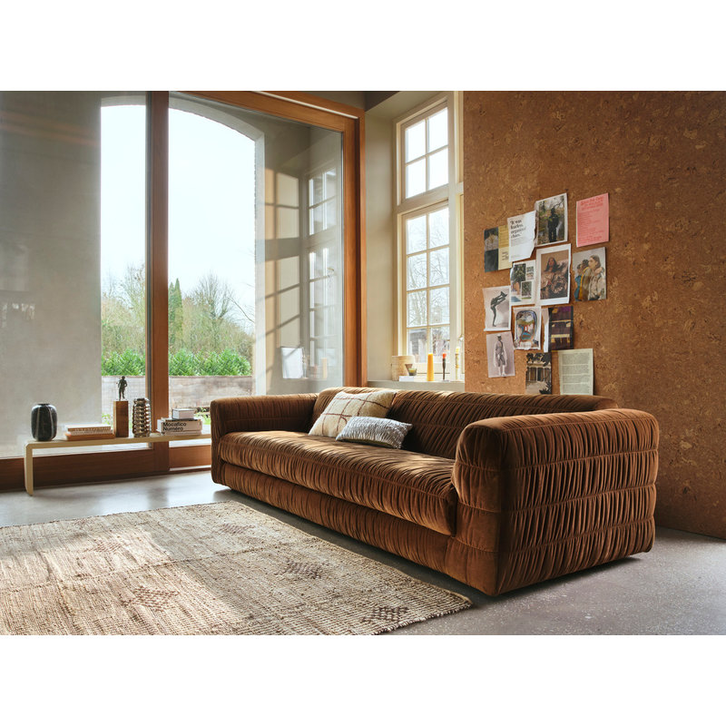 HKliving-collectie club couch: royal velvet, caramel