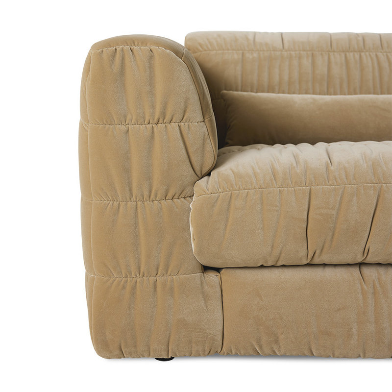 HKLIVING-collectie club couch: royal velvet, cream