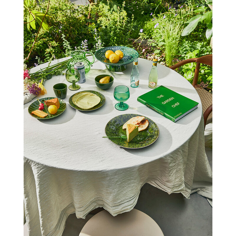 HKLIVING-collectie the emeralds: twisted glass spoons, green/clear (set of 4)