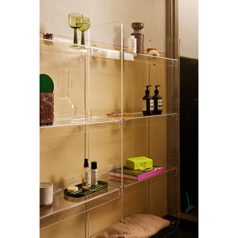 HKLIVING-collectie glass vase with 2 ears
