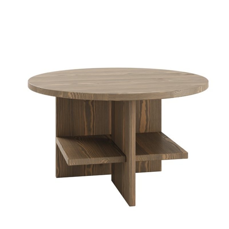 Karup Design-collectie Bijzettafel RONDURE 75 cm Carob bruin
