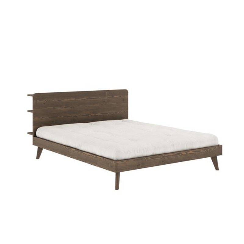 Karup Design-collectie RETREAT BED CAROB BROWN 140 X 200