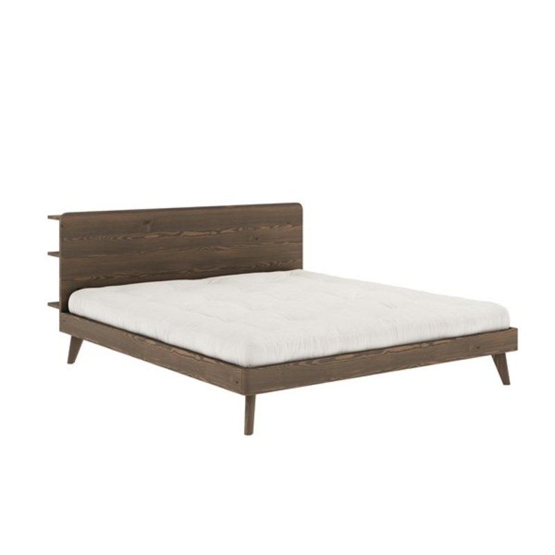 Karup-collectie RETREAT BED CAROB BROWN 140 X 200
