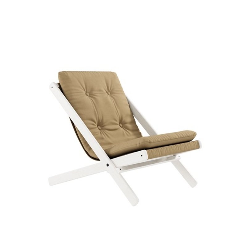 Karup Design-collectie BOOGIE WHITE LACQUERED BEECH W. BOOGIE MATTRESS NATURAL