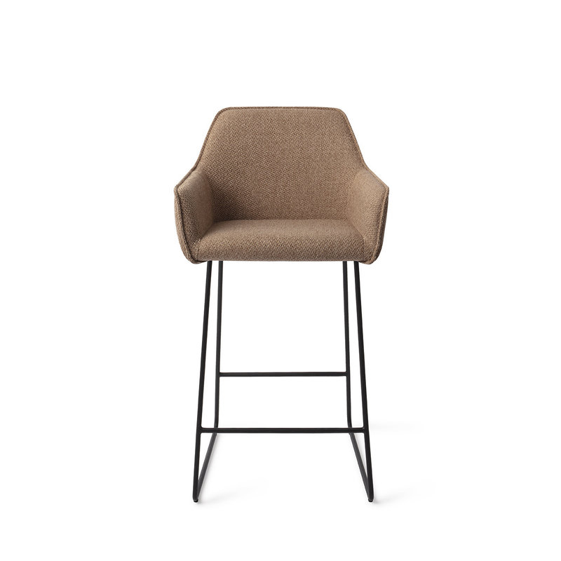 Jesper Home-collectie Hofu Barkruk french-toast Slide Black (L)