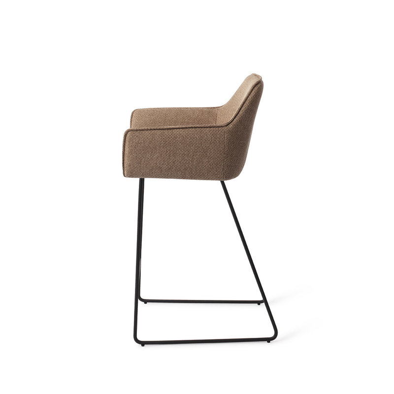 Jesper Home-collectie Hofu Barkruk french-toast Slide Black (L)