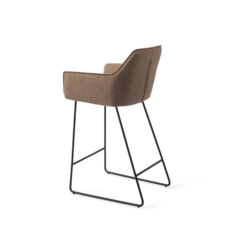 Jesper Home-collectie Hofu Barkruk french-toast Slide Black (L)