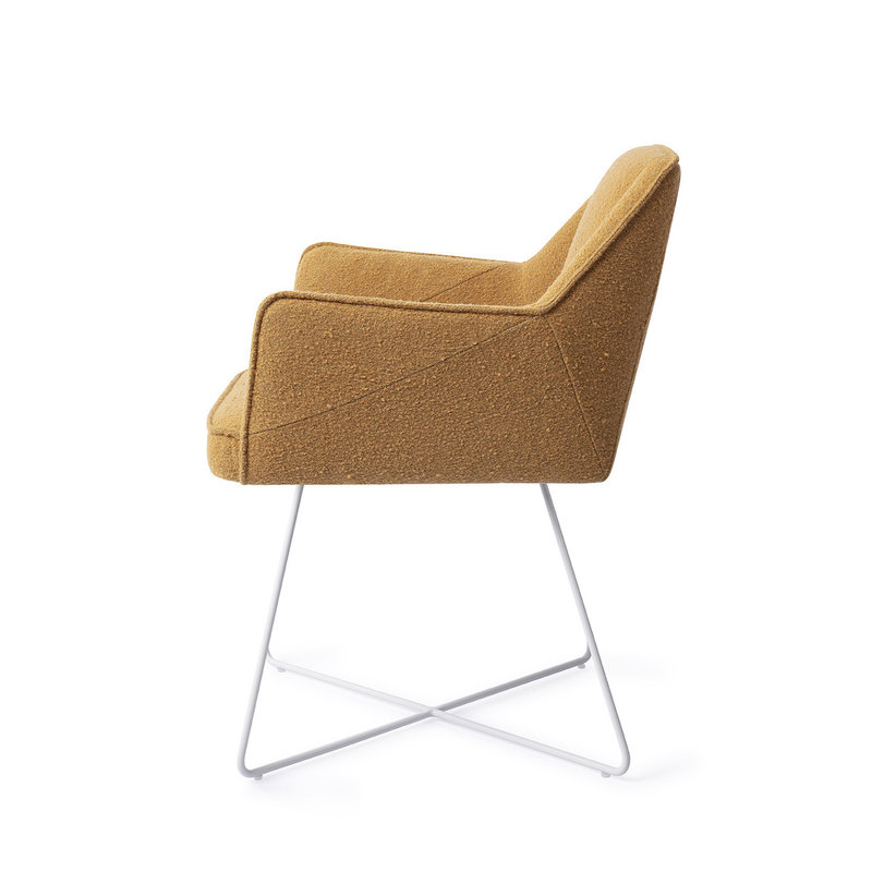 Jesper Home-collectie Tome Eetkamerstoel - Masai Giraffe, Cross White