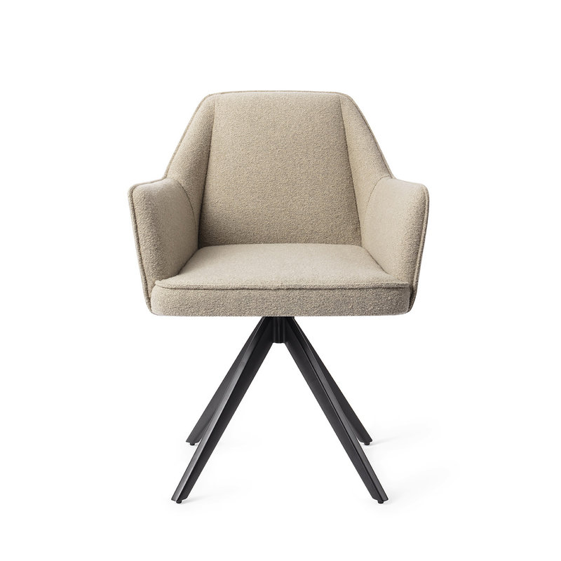 Jesper Home-collectie Tome Eetkamerstoel - Great Greige, Turn Black