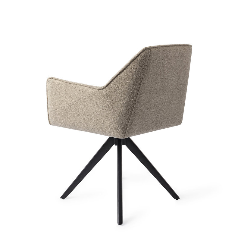 Jesper Home-collectie Tome Eetkamerstoel - Great Greige, Turn Black