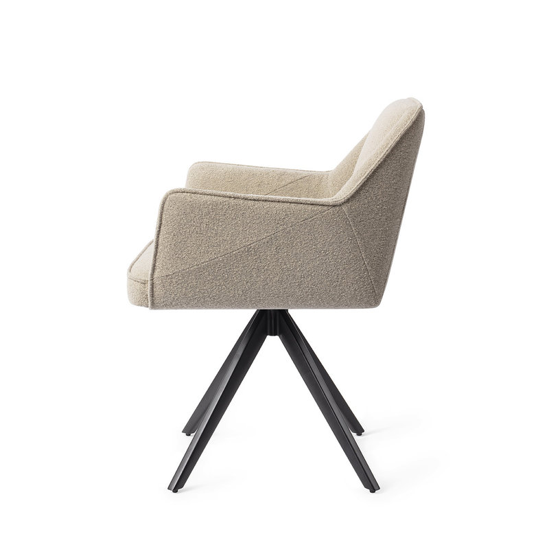 Jesper Home-collectie Tome Eetkamerstoel - Great Greige, Turn Black