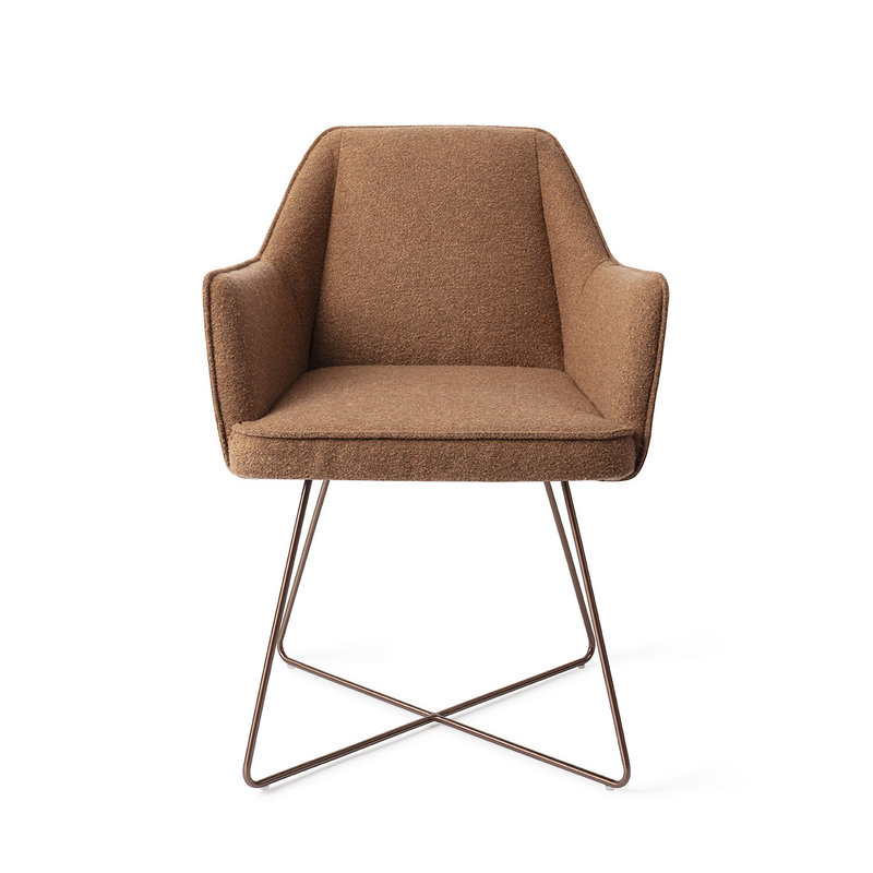 Jesper Home-collectie Tome Eetkamerstoel - Cinnamon Bun, Cross Rose