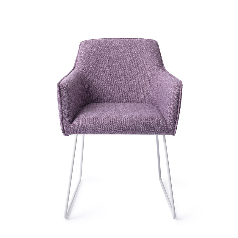 Jesper Home Hofu Eetkamerstoel -  Violet Daisy, Slide White