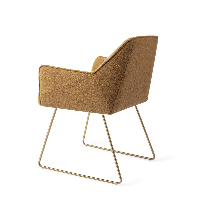 Jesper Home Tome Eetkamerstoel - Masai Giraffe, Slide Gold