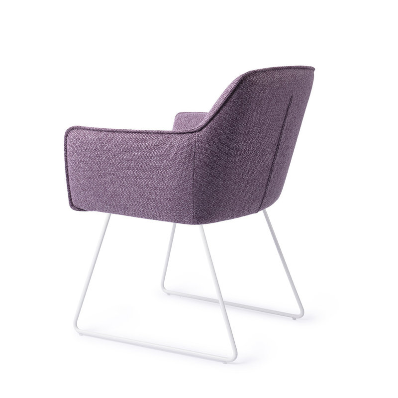Jesper Home Hofu Eetkamerstoel -  Violet Daisy, Slide White