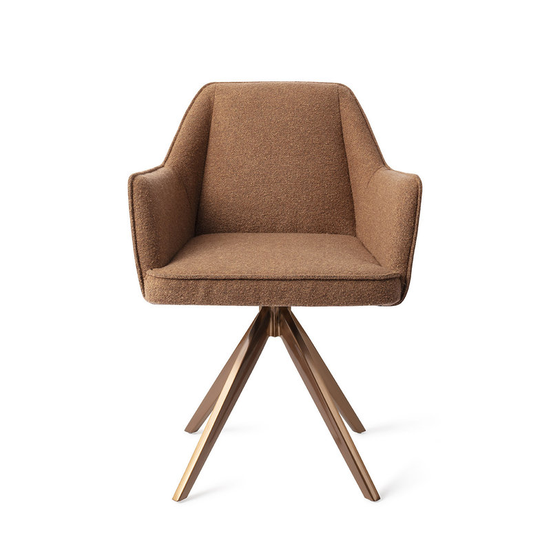 Jesper Home-collectie Tome Eetkamerstoel - Cinnamon Bun, Turn Rose