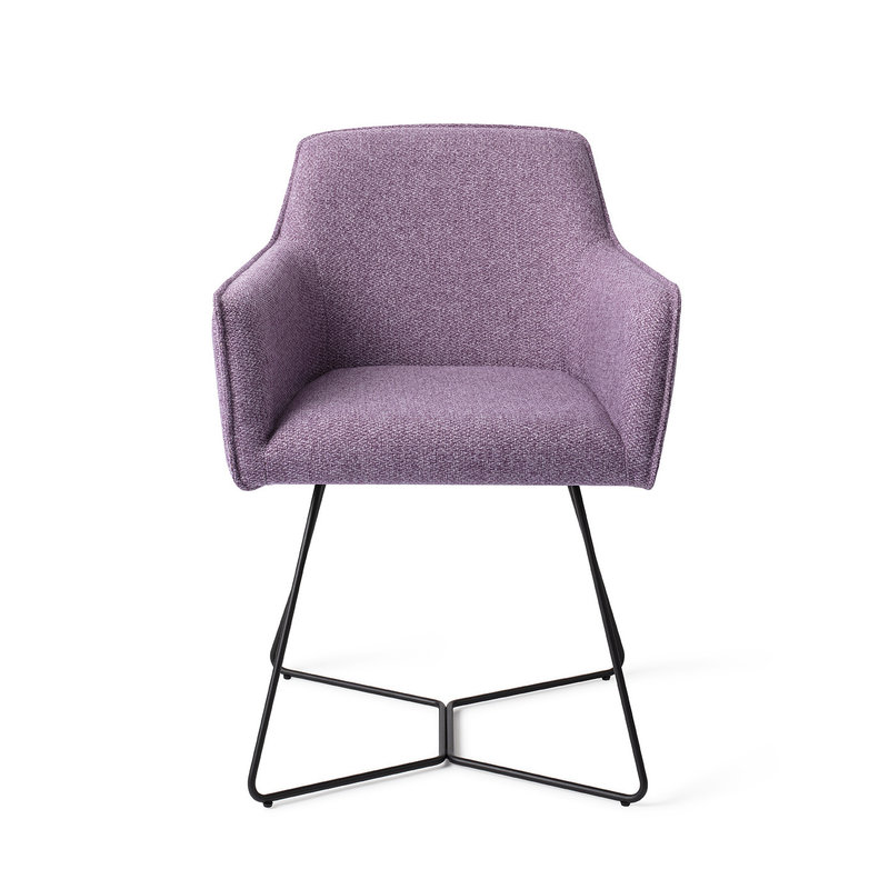Jesper Home Hofu Eetkamerstoel -  Violet Daisy, Beehive Black