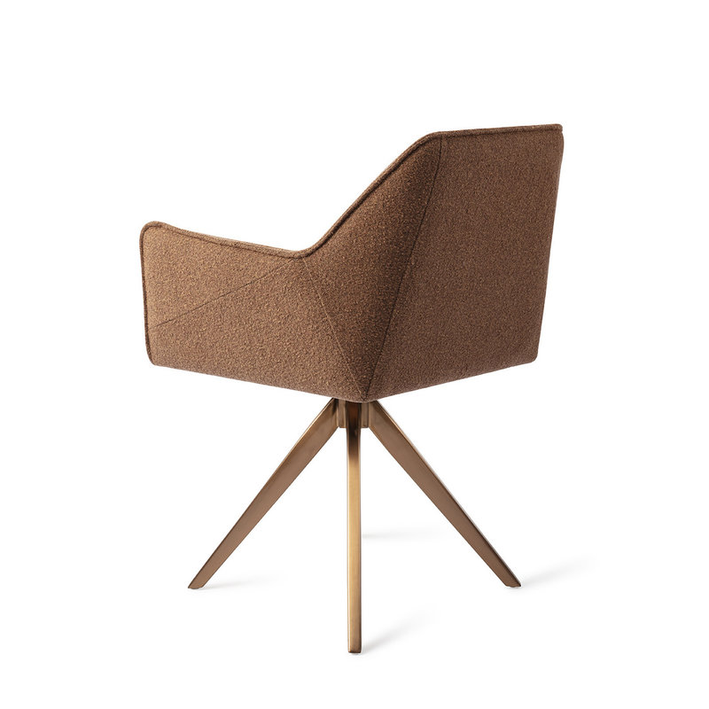 Jesper Home-collectie Tome Eetkamerstoel - Cinnamon Bun, Turn Rose