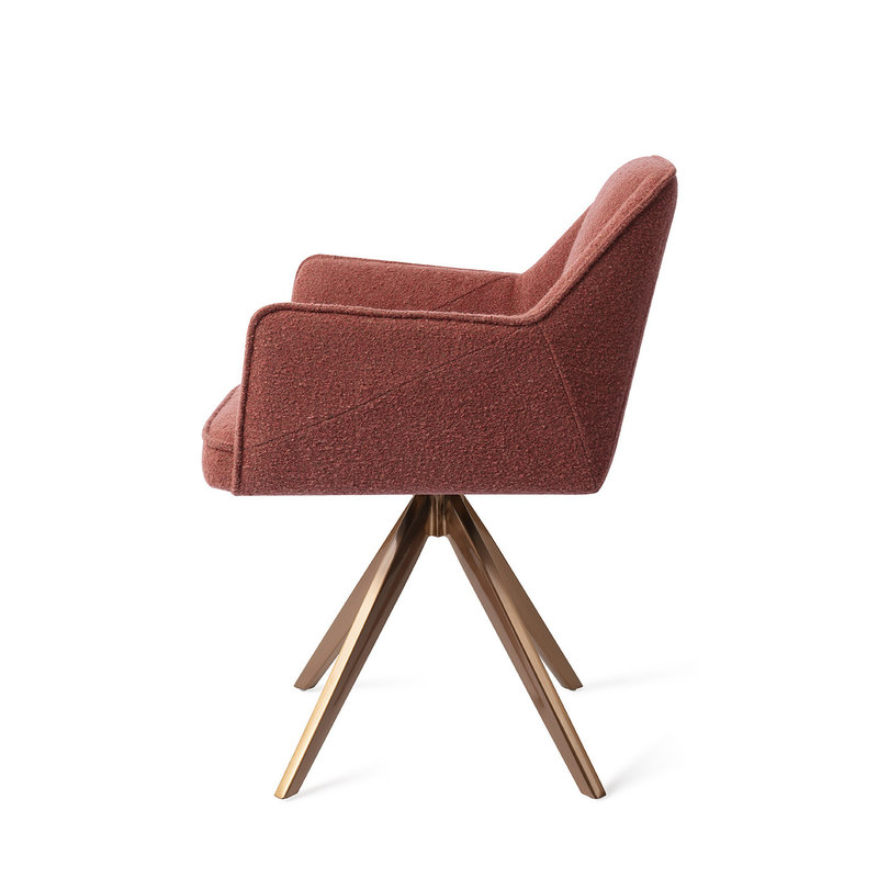 Jesper Home Tome Eetkamerstoel - Shabby Saffron, Turn Rose