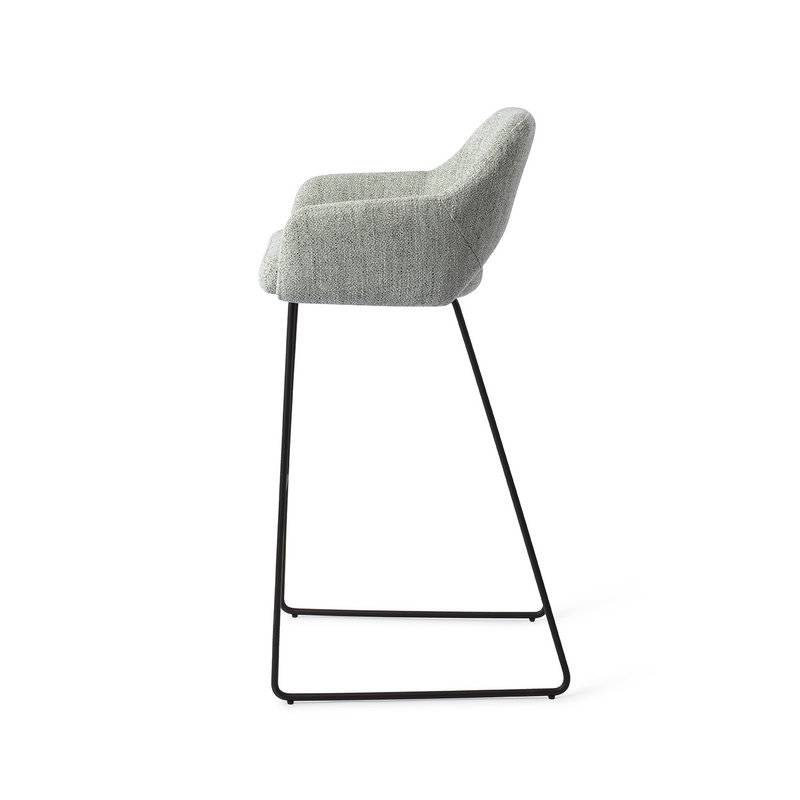 Jesper Home-collectie Yanai Barkruk - Soft Sage Slide Black (H)