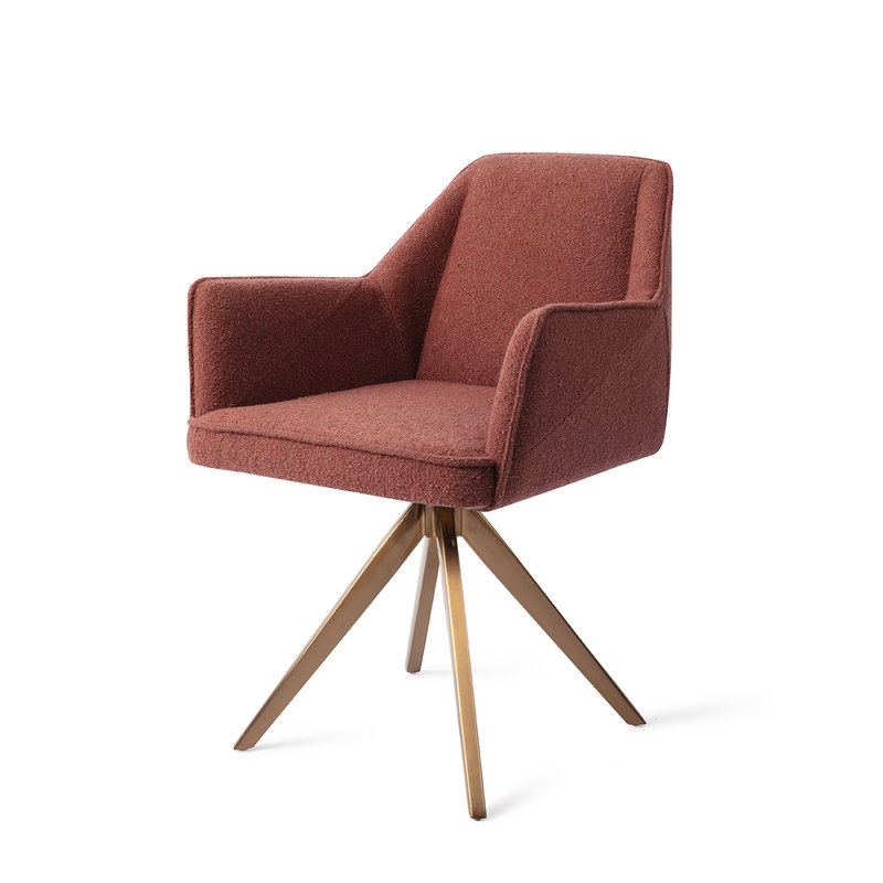 Jesper Home Tome Eetkamerstoel - Shabby Saffron, Turn Rose