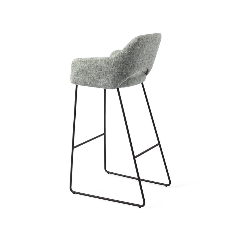 Jesper Home-collectie Yanai Barkruk - Soft Sage Slide Black (H)