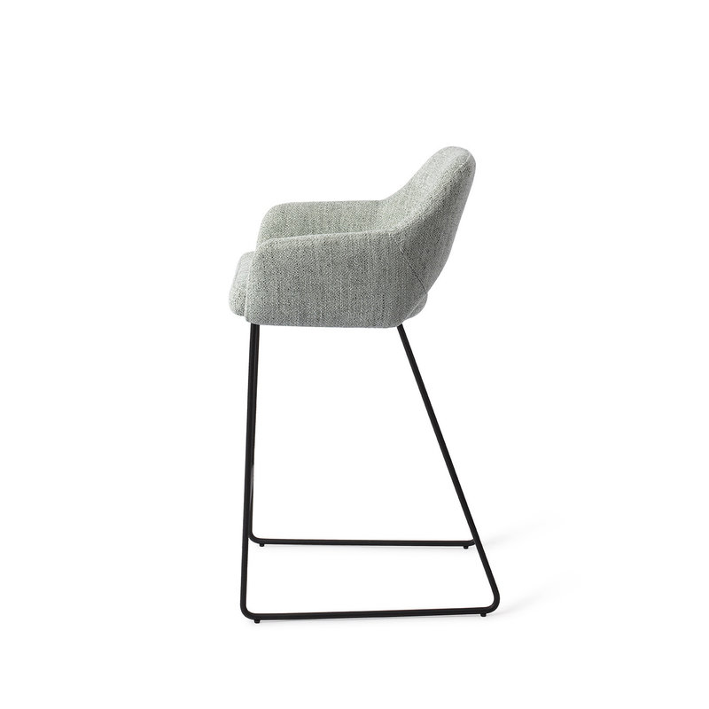 Jesper Home-collectie Yanai Barkruk - Soft Sage Slide Black (L)