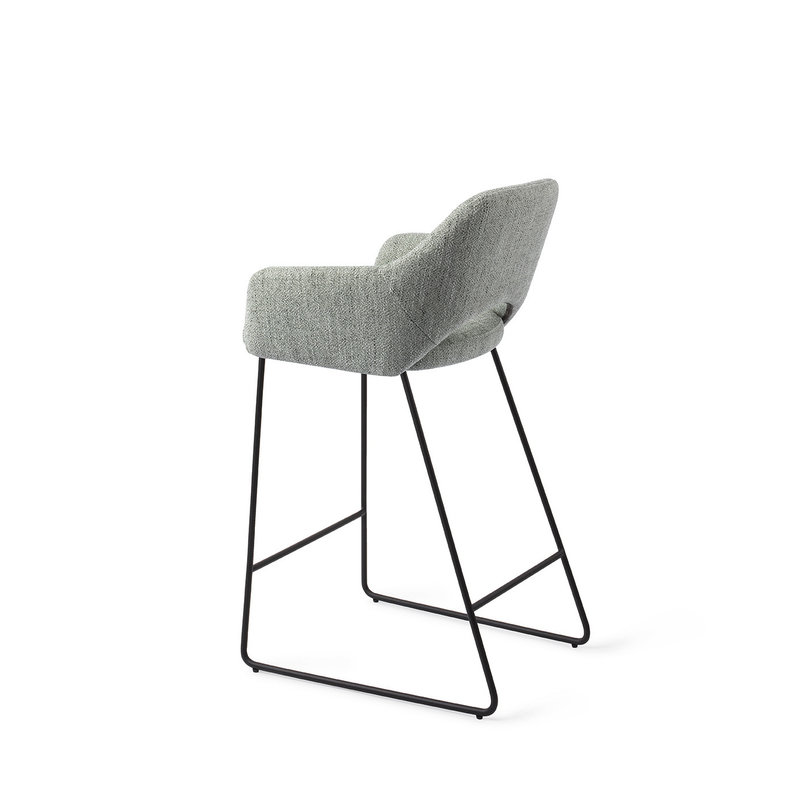 Jesper Home-collectie Yanai Barkruk - Soft Sage Slide Black (L)