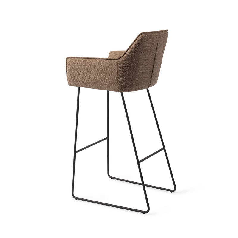 Jesper Home-collectie Hofu Barkruk french-toast Slide Black (H)