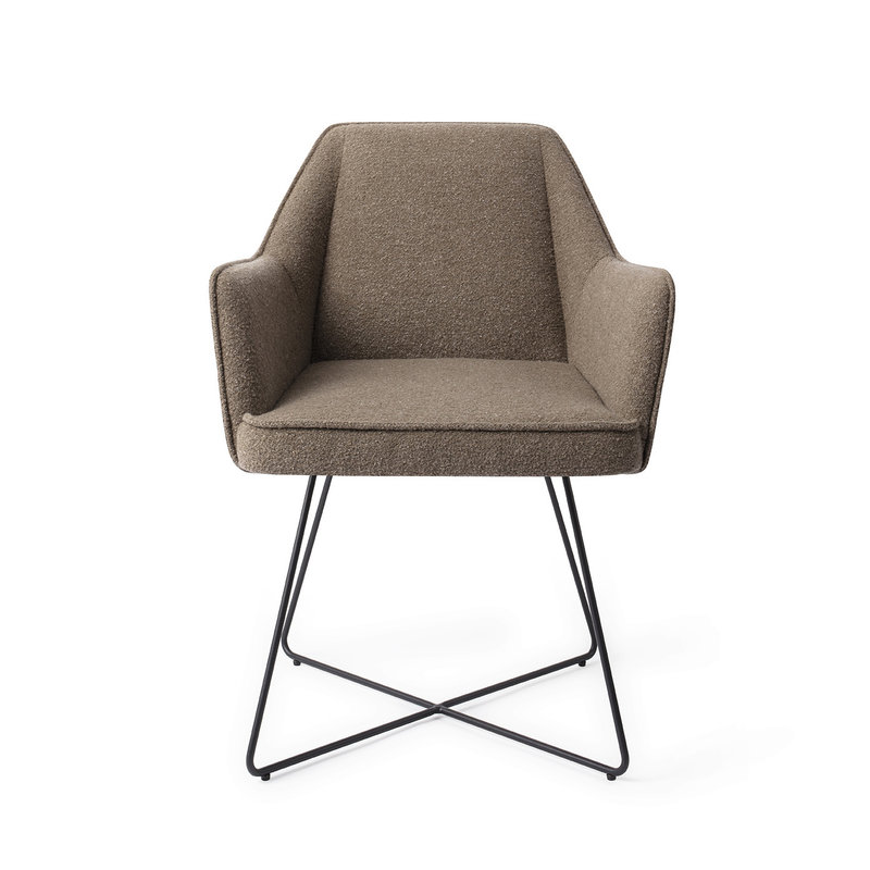 Jesper Home-collectie Tome Eetkamerstoel - Idaho Potato, Cross Black