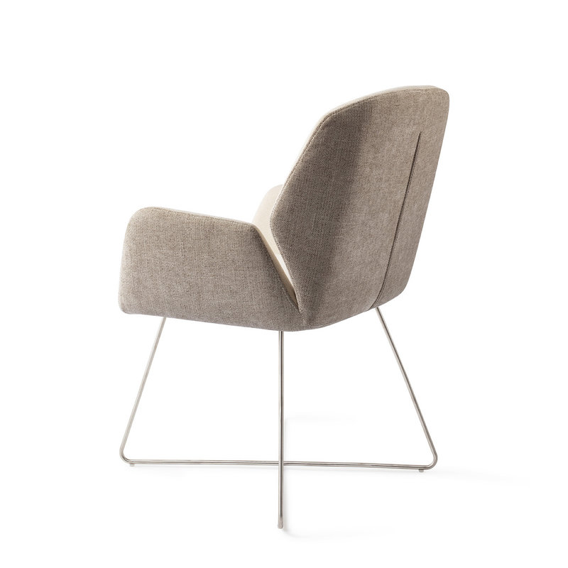 Jesper Home Myoko Eetkamerstoel - Sandy Hill, Cross Steel