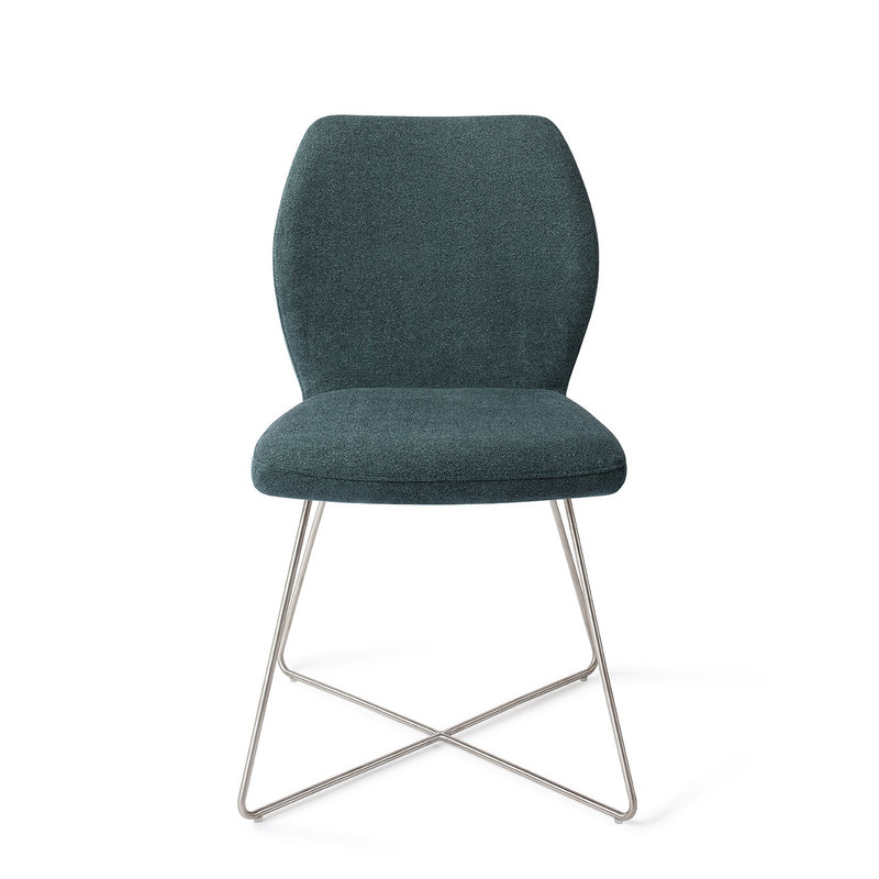Jesper Home-collectie Ikata Eetkamerstoel Merry Mermaid - Cross Steel