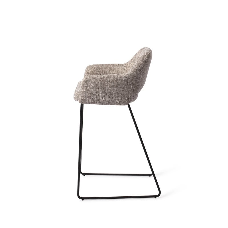 Jesper Home-collectie Yanai Barkruk - Biscuit Beach Slide Black (L)