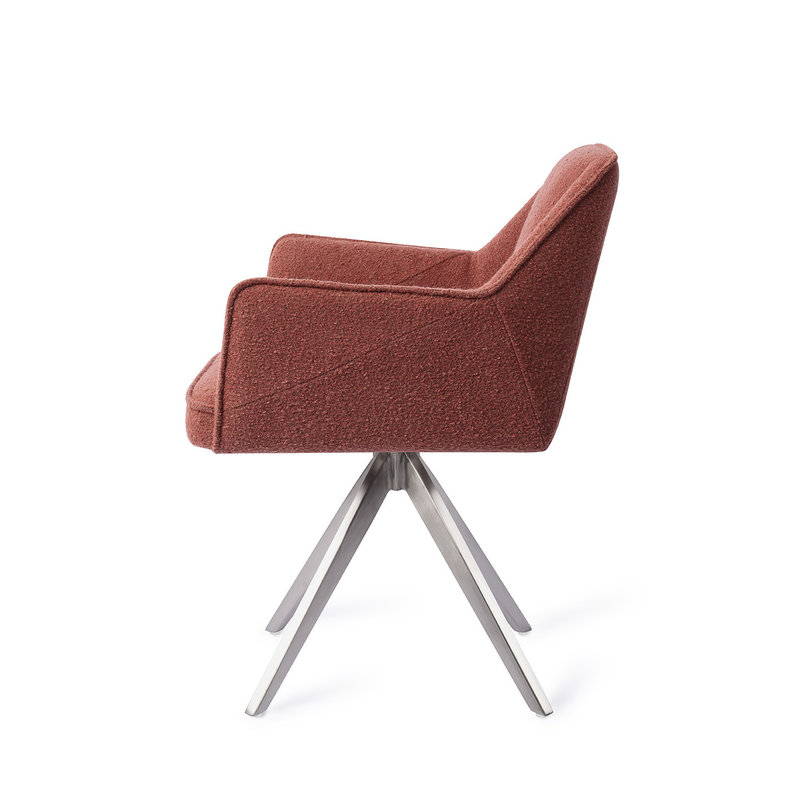 Jesper Home-collectie Tome Eetkamerstoel - Shabby Saffron, Turn Steel