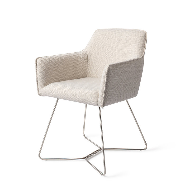 Jesper Home Hofu Eetkamerstoel -  Enoki, Beehive Steel