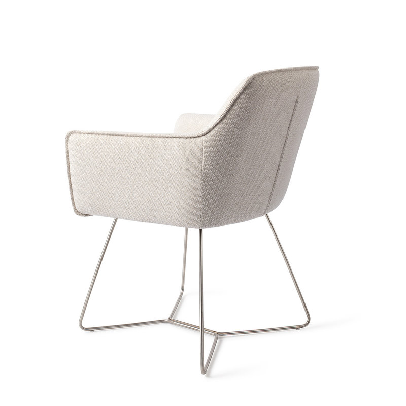 Jesper Home Hofu Eetkamerstoel -  Enoki, Beehive Steel