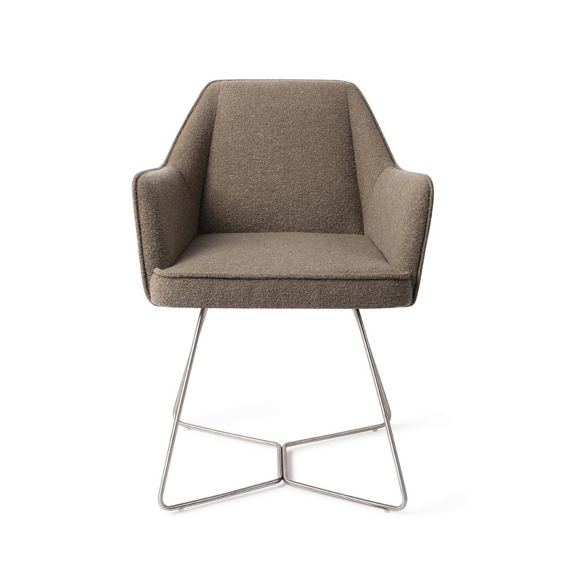 Jesper Home-collectie Tome Eetkamerstoel - Idaho Potato, Beehive Steel
