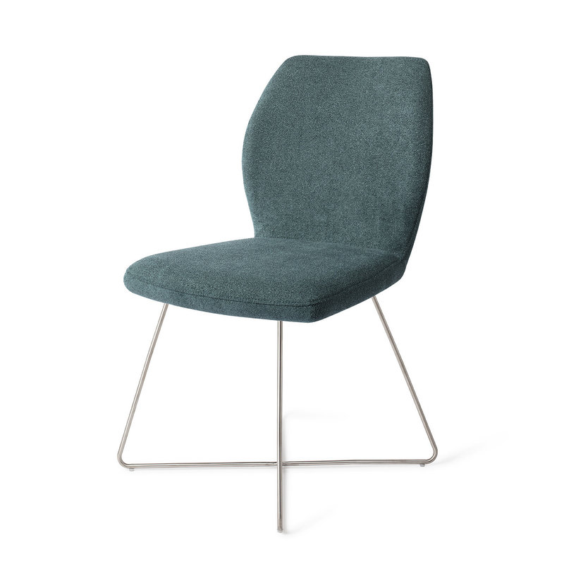 Jesper Home-collectie Ikata Eetkamerstoel Merry Mermaid - Cross Steel
