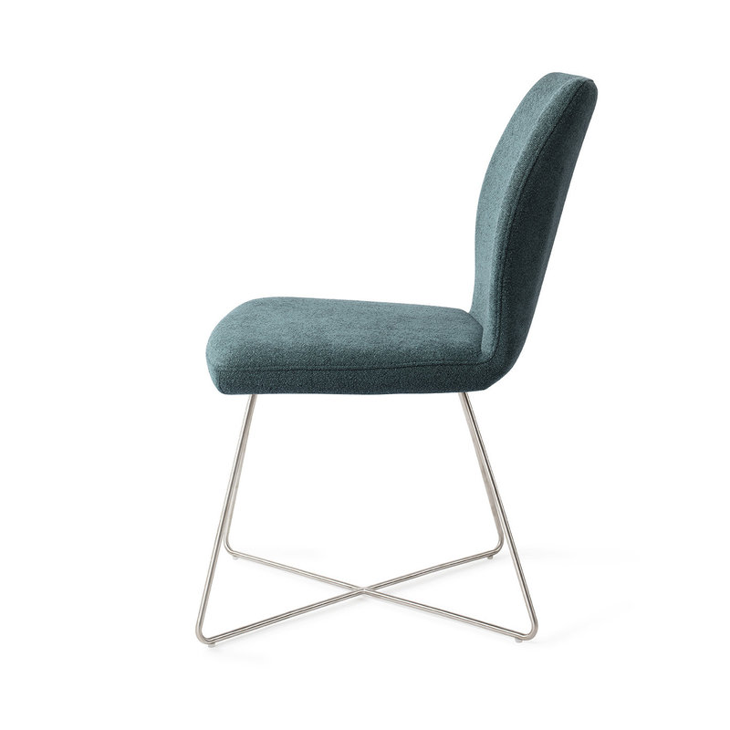 Jesper Home-collectie Ikata Eetkamerstoel Merry Mermaid - Cross Steel