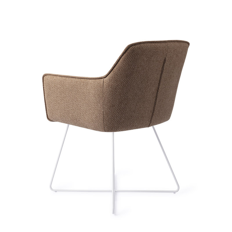 Jesper Home Hofu Eetkamerstoel -  French Toast, Cross White