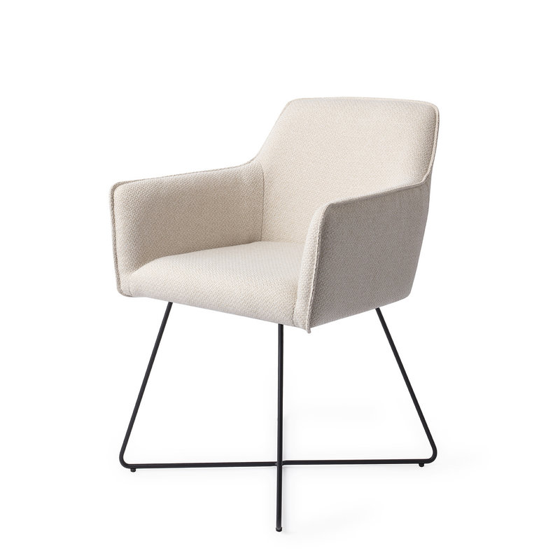 Jesper Home-collectie Hofu Eetkamerstoel -  Enoki, Cross Black