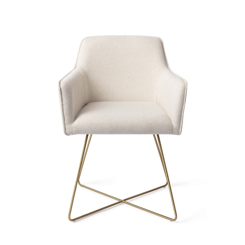 Jesper Home-collectie Hofu Eetkamerstoel -  Enoki, Cross Gold