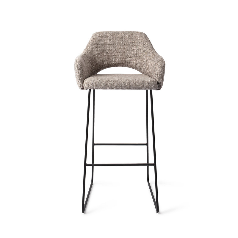 Jesper Home Yanai Bar Stool - Biscuit Beach Slide Black (H)