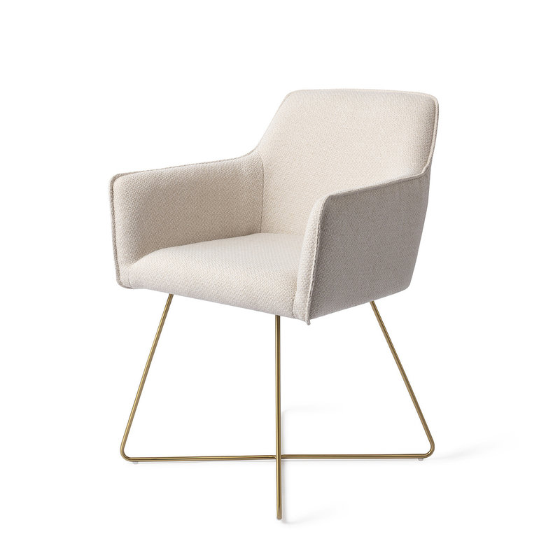 Jesper Home-collectie Hofu Eetkamerstoel -  Enoki, Cross Gold