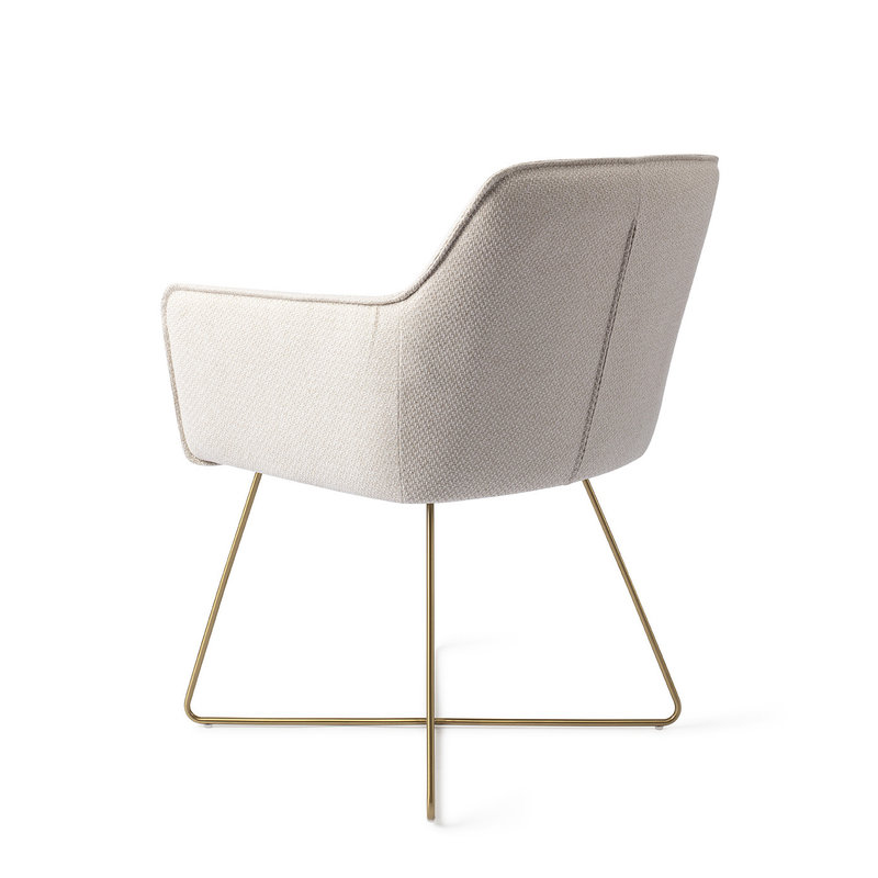 Jesper Home-collectie Hofu Eetkamerstoel -  Enoki, Cross Gold