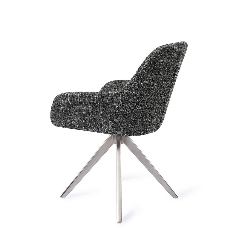 Jesper Home Kushi Eetkamerstoel - Skyfall, Turn Steel
