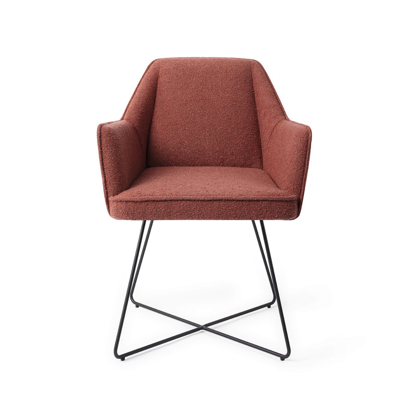 Jesper Home Tome Eetkamerstoel - Shabby Saffron, Cross Black