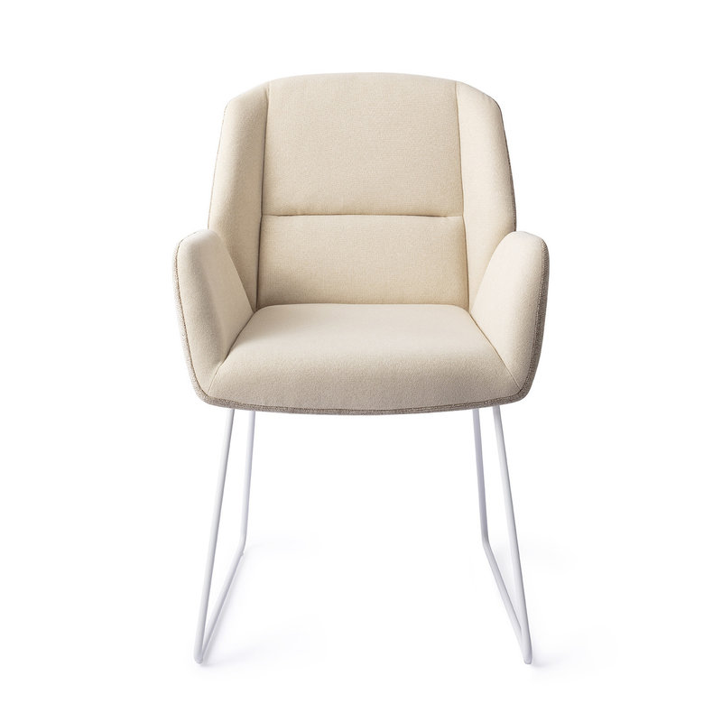 Jesper Home Myoko Eetkamerstoel - Sandy Hill, Slide White