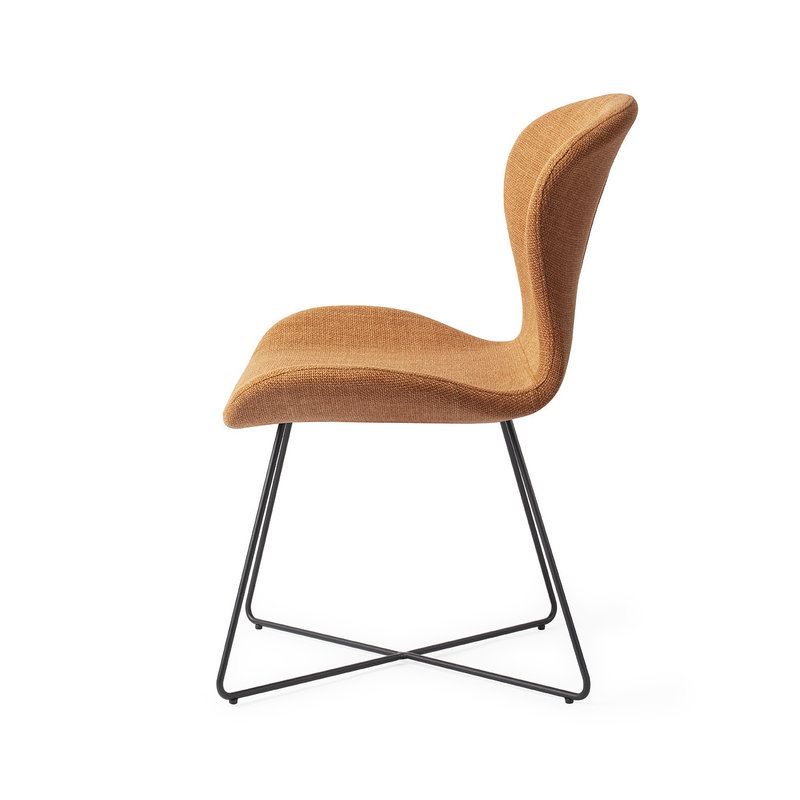 Jesper Home Moji Eetkamerstoel - Flax and Hay, Cross Black