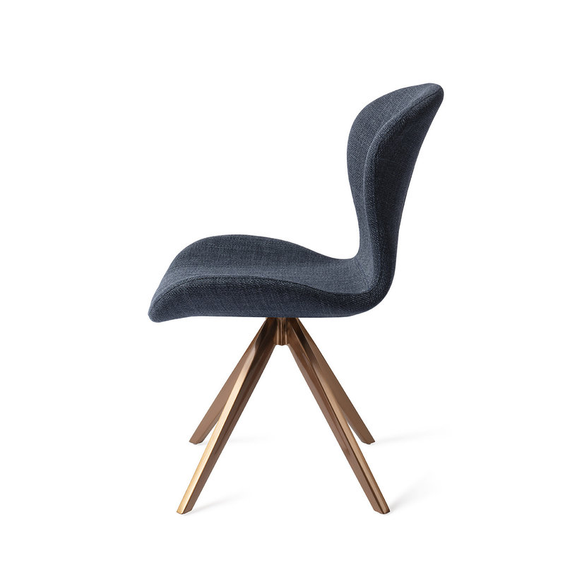 Jesper Home Moji Eetkamerstoel - Mystic Marine, Turn Rose